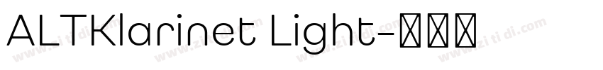 ALTKlarinet Light字体转换